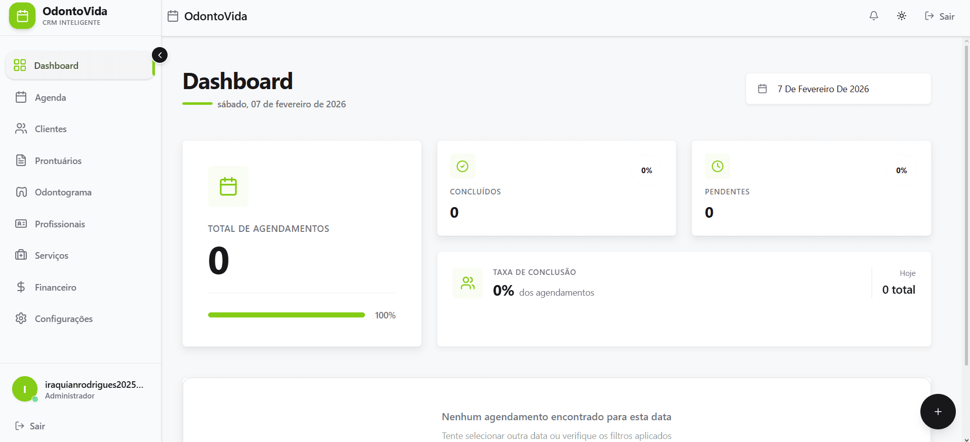 Dashboard de Agendamento AutomateAI